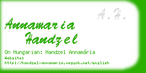annamaria handzel business card